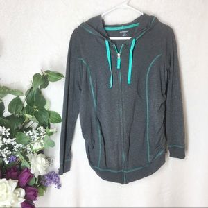Motherhood Maternity Grey Hoodie Scrunched Sides